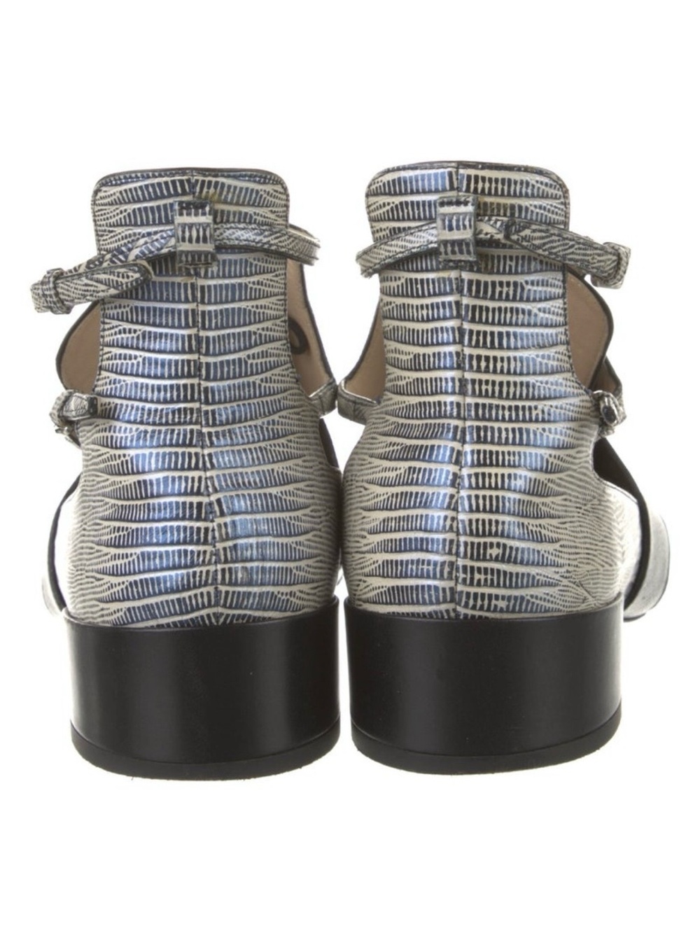 Dior Black and Silver Cutout Loafers - Picture 4 of 5